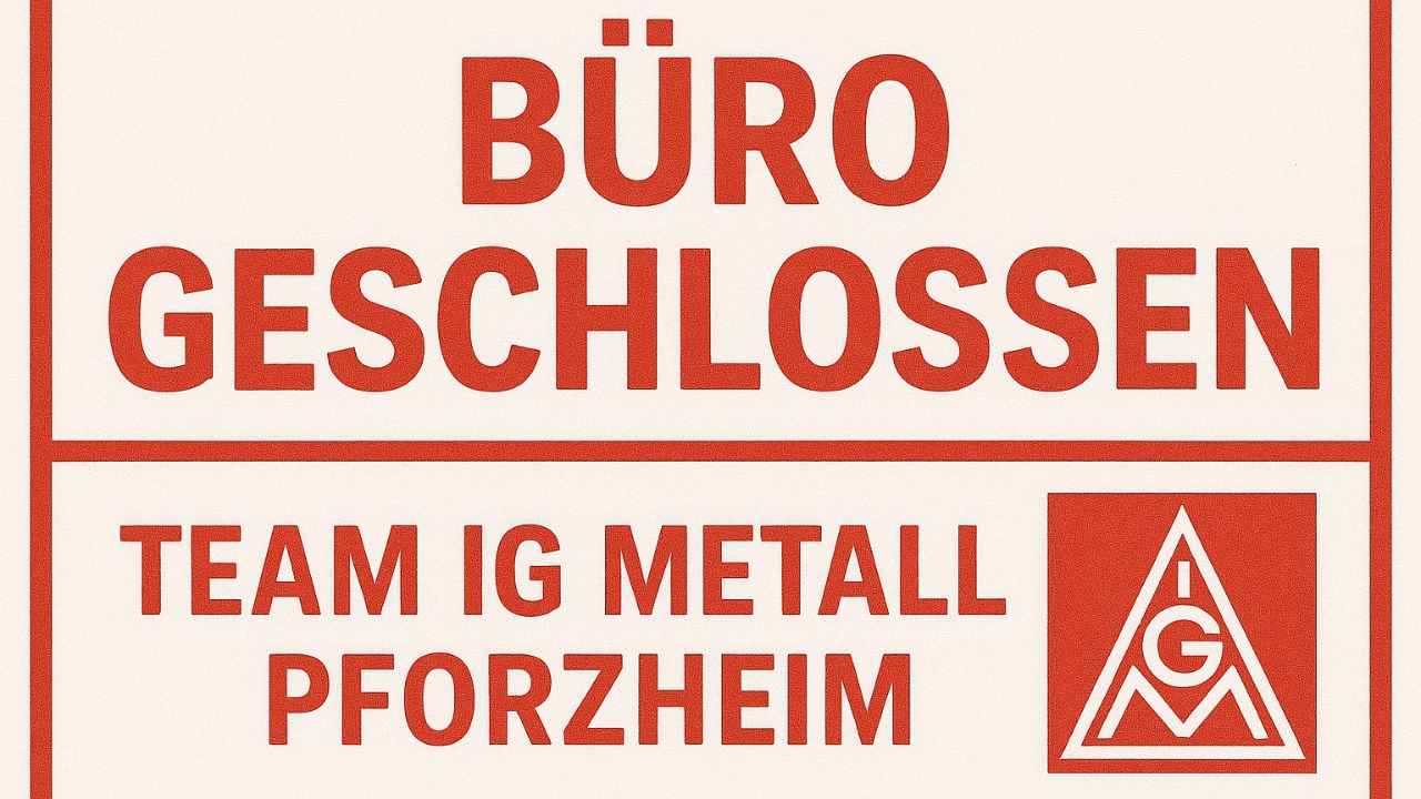 Büro geschlossen