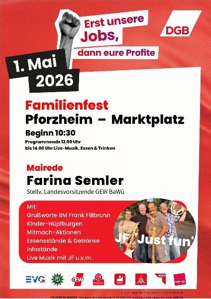 1. Mai 2026 Pforzheim