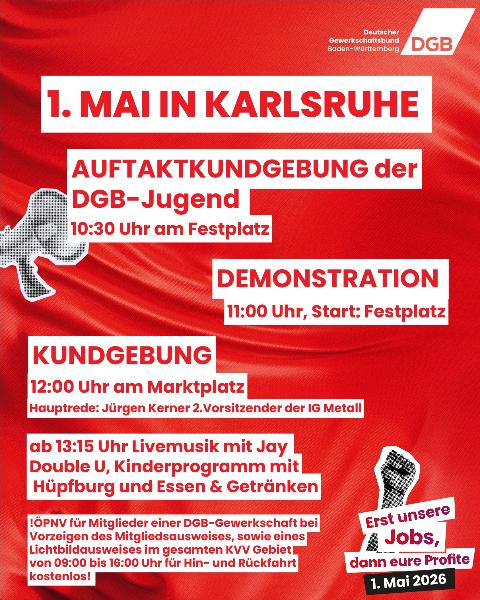 1. Mai 2026 Demo Karlsruhe